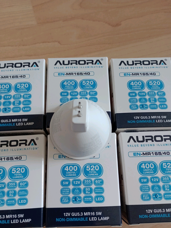 12v MR16 5W Aurora LED light bulbs X6 in Erdington, West Midlands Gumtree