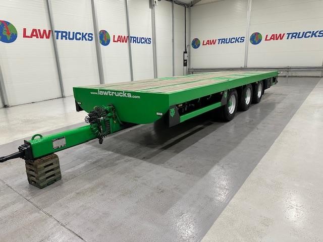 JPM Tri Axle Flatbed Drawbar Trailer