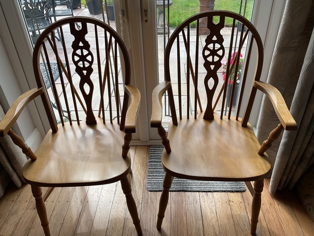 Pine Carver Dining Farmhouse Carver Chairs Farmhouse Fiddle Back