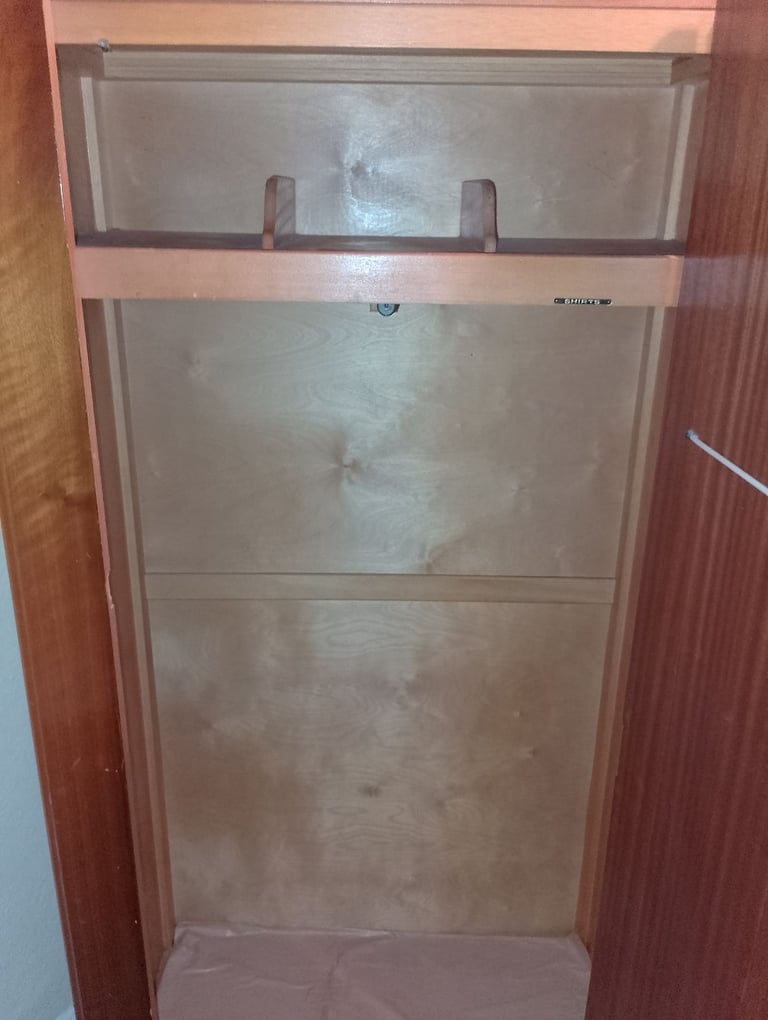 2 Vintage Wardrobes and 1 Dressing Table Set