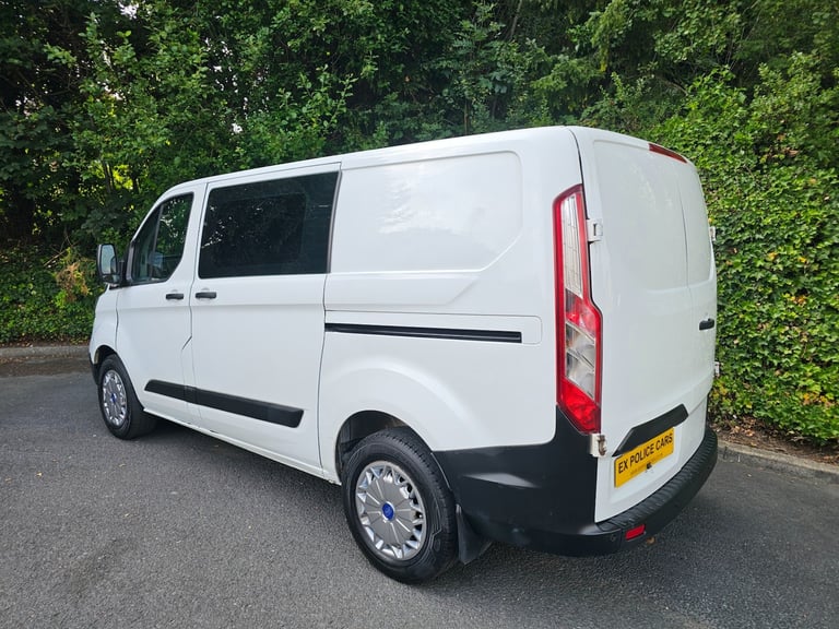2018 68 FORD TRANSIT CUSTOM 2.0 TDCI 320 ECOBLUE DCIV EURO6 CREW VAN EX POLICE 