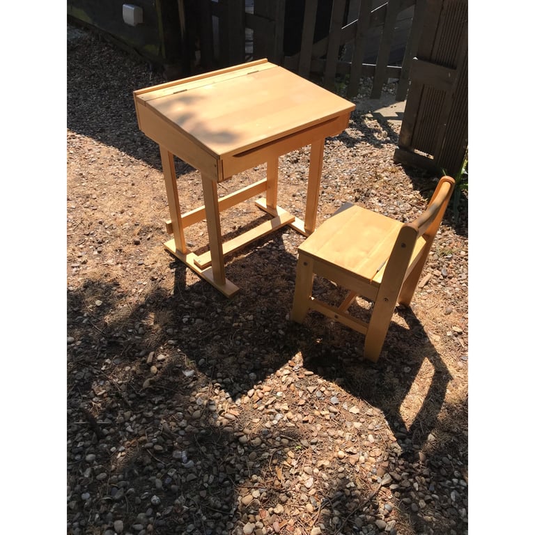 Child’s desk and chair 
