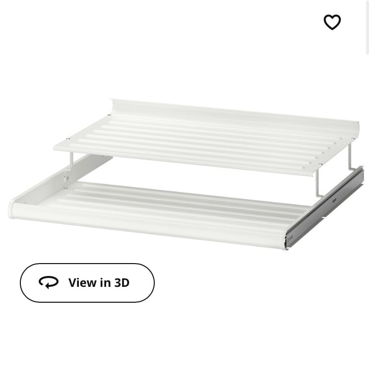 IKEA brand NEW Komplement pull out Shoe Rack For Pax Wardrobe 100x58