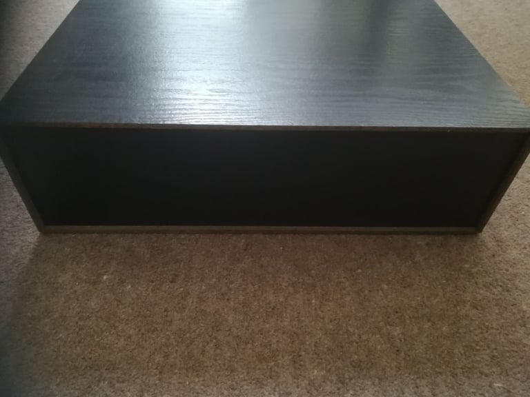 VHS Video Cassette Tape Storage Drawer Box Black 24 Tapes Retro VCR Media Tapes