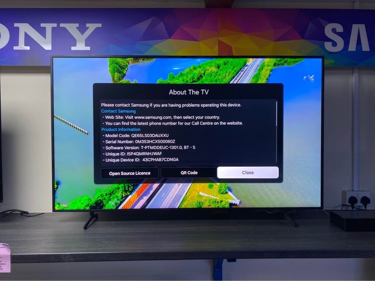 2024 Samsung 65 Inch QE65LS03DAUXXU The Frame Smart QLED TV