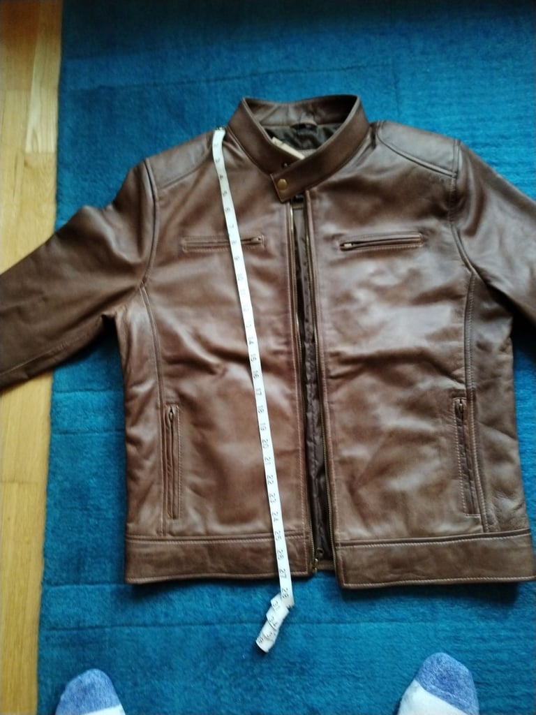Waxed Cafe Racer Real Leather Jacket