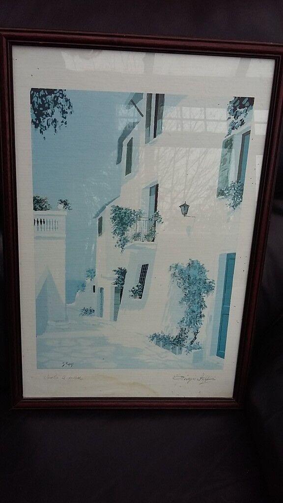 Set of 5 Georgio Zuppini framed & signed lithographs - £180 or as priced individually