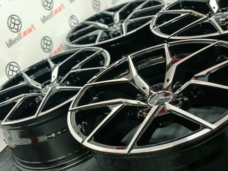 BRAND NEW MERCEDES 19" 507 AMG STYLE ALLOY WHEELS - BLACK/DIAMOND CUT- 5 X 112