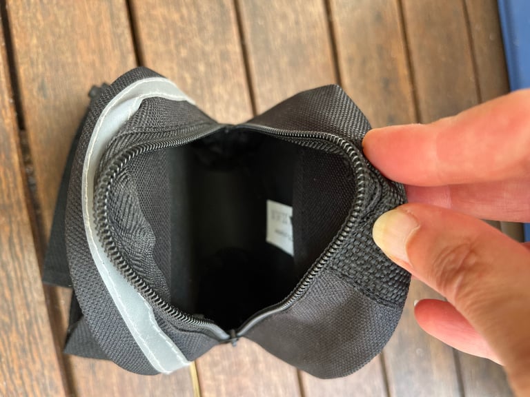 Bike handy storage zipper& velcro bag
