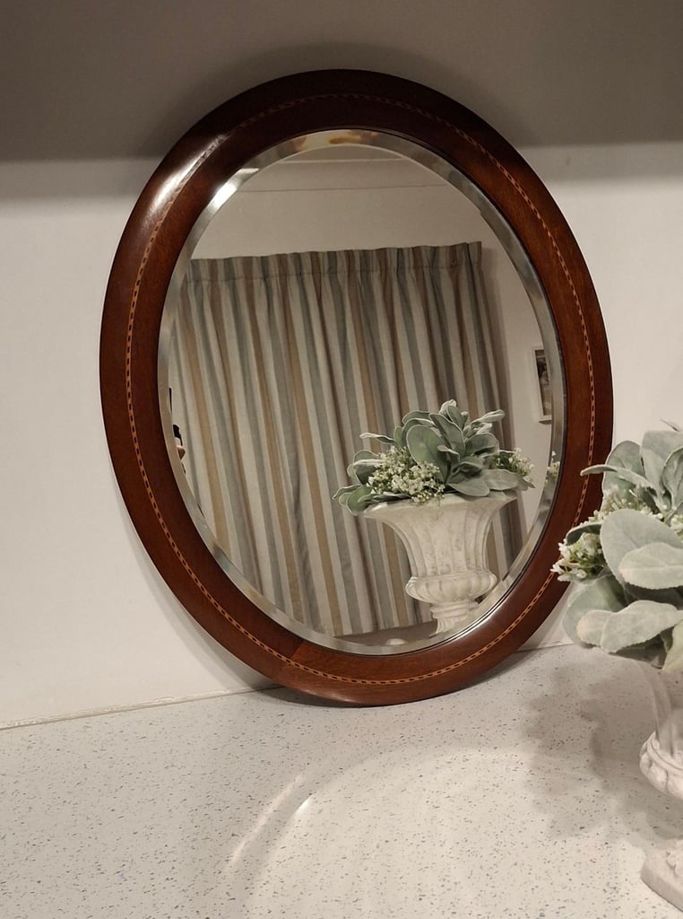 Edwardian mahogany mirror