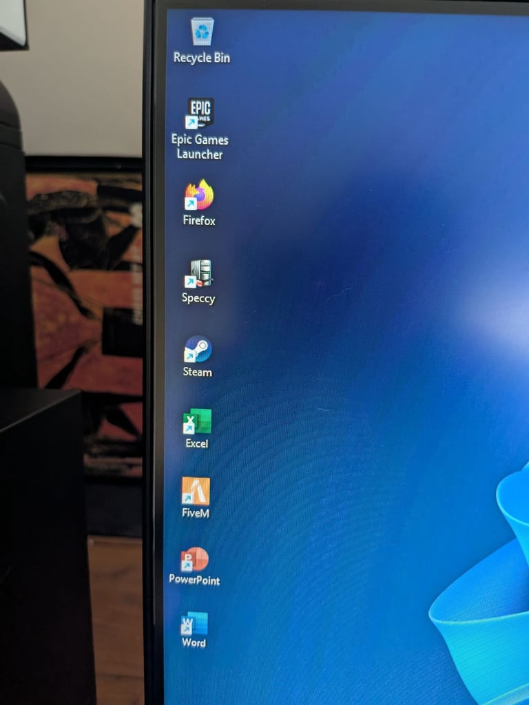 GAMING PC MSI i5 8600k GTX 1060 6GB 128GB SSD 1TB HARD DRIVE 16GB RAM 24" MONITOR RGB COD GTA FIFA