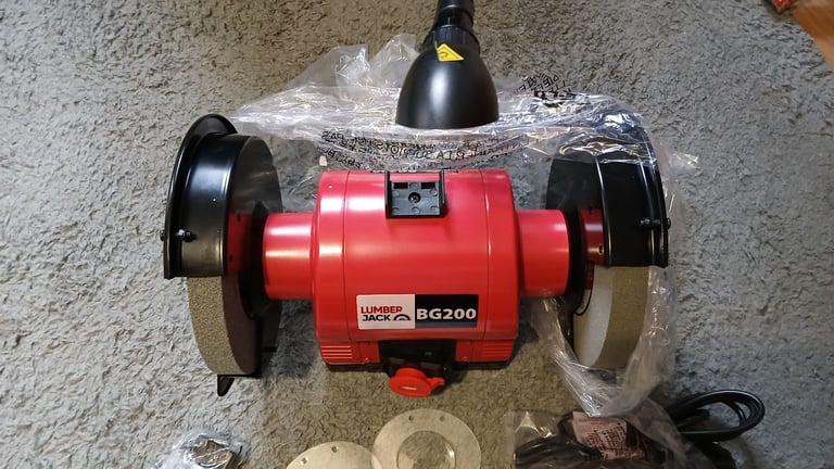 Brand new Bench Grinder with Light 