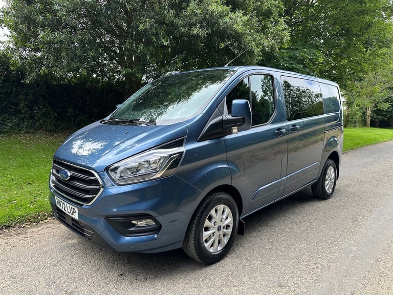 image for 2022 FORD TRANSIT CUSTOM LIMITED 320 L1 2.0 EB 170BHP AUTO 6 SEAT D/CAB CREW VAN