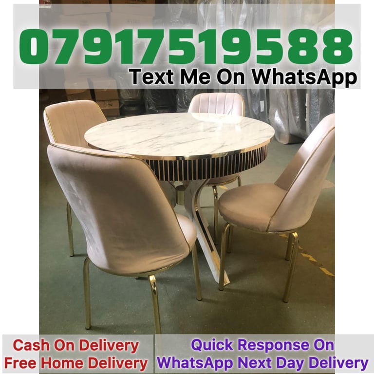 Dining Table With 4 / 6 Chairs For SALE