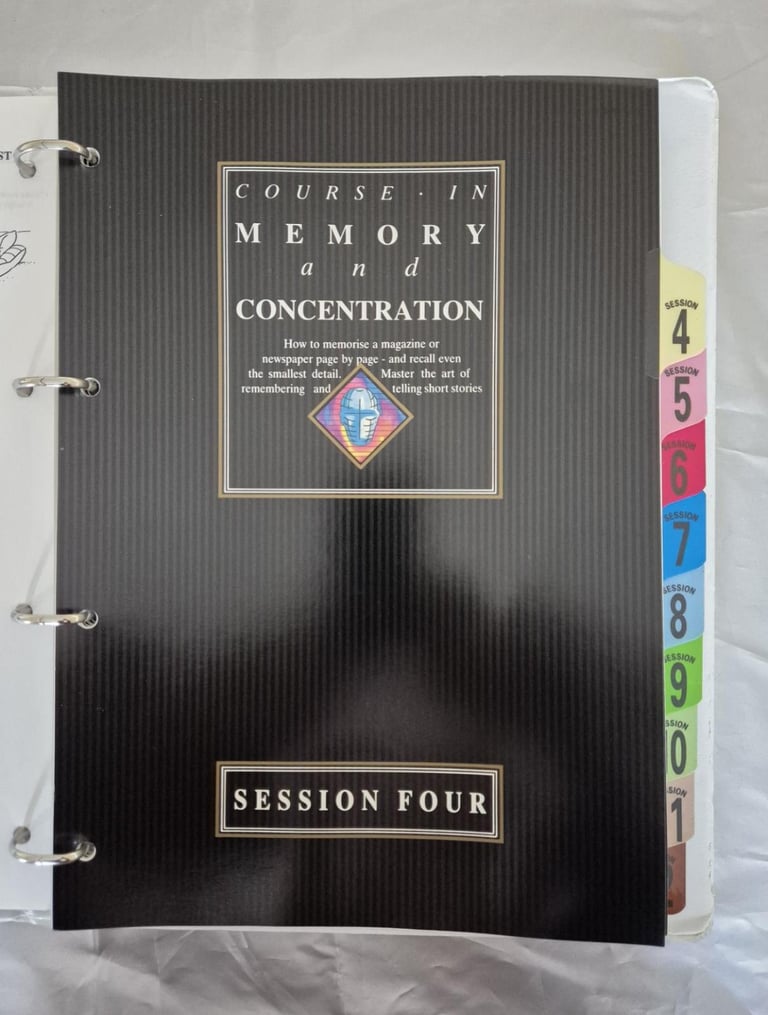 “You can remember”. A home study course in Memory and Concentration by Dr Bruno Furst.