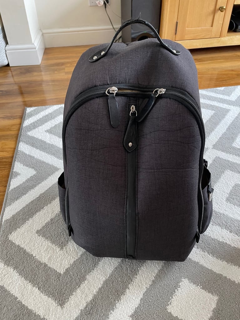 Black Pacapod changing bag - backpack