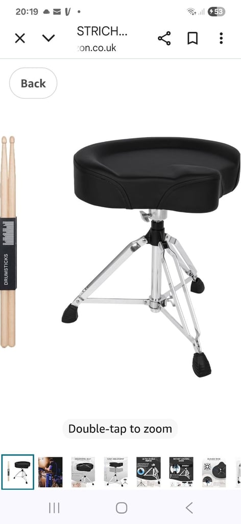 image for New boxed drum stool by strich rrp £69.99