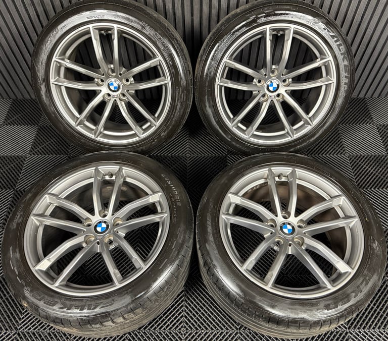 18'' GENUINE BMW 5 SERIES 4 662 GREY M SPORT G30 G31 ALLOY WHEELS TYRES ALLOYS