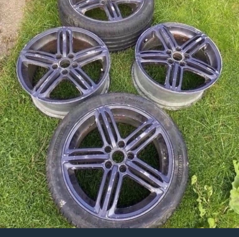 18” Audi Peeler Vw Vag Alloys Golf With Tyres 5x112