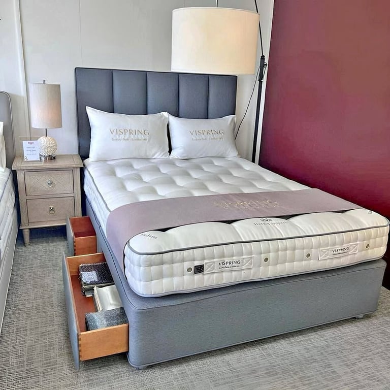 Divan Single (Double + King Size) Bed+Mattress CLEARANCE SALE ON BRAND NEW BEDS WITH MATTRESSES