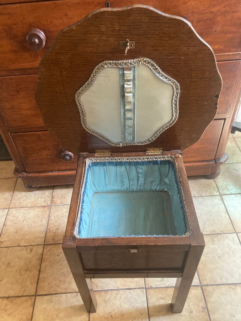 Vintage (antique?) table with hidden compartment 'Reasonable offers accepted'