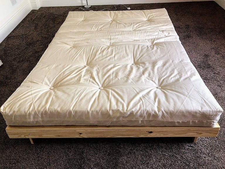 Futon sofa double bed unique style sofabed cosy sleeping area in seconds 