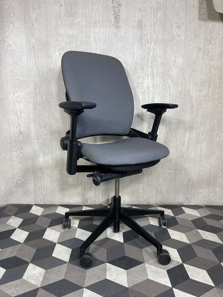 Steelcase Leap V2 Grey Fabric 4D Arms Fully Loaded in Greenwich