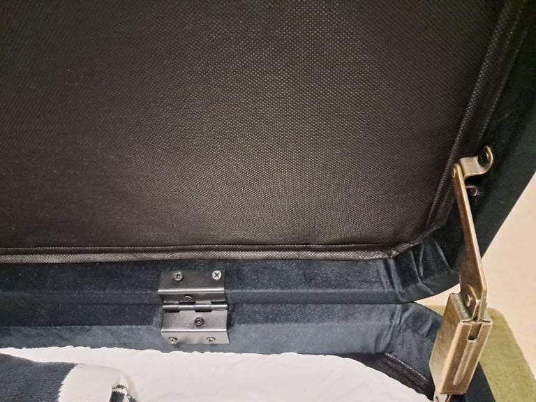 image for Black Velvet Ottoman With Storage 