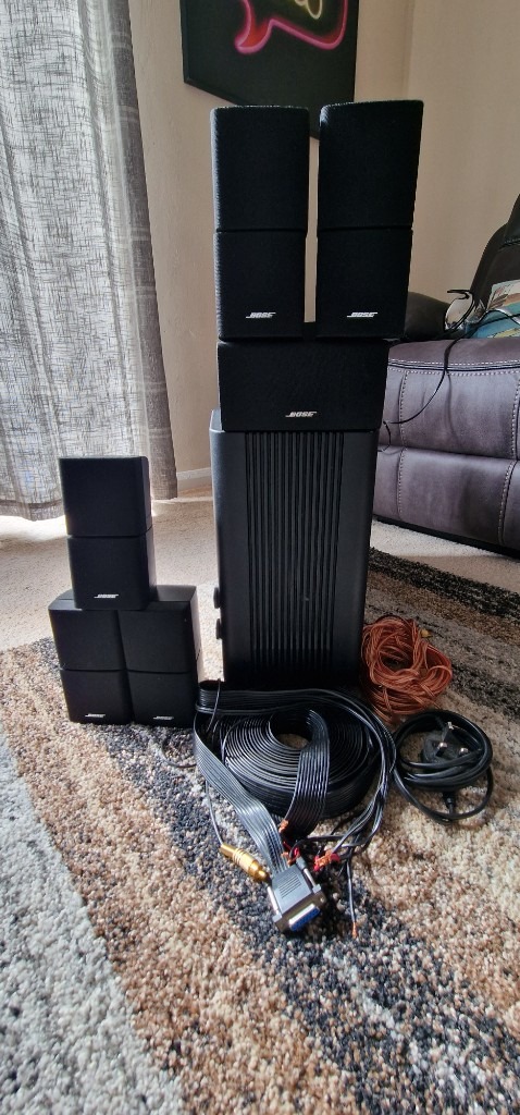 Bose acoustimass 15 with 6x jewel cube speaker and cables looking for £250  ono | in Teignmouth, Devon | Gumtree