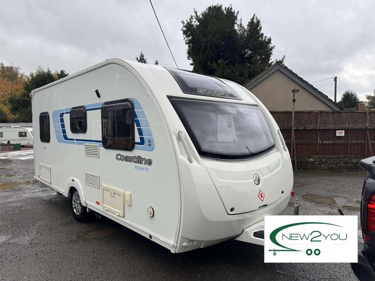 2013 Swift Coastline Esprit 4 Berth FIXED BED Caravan -STOCK NO E226