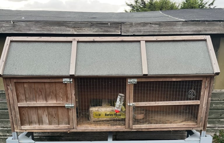 Rabbit hutch and run 