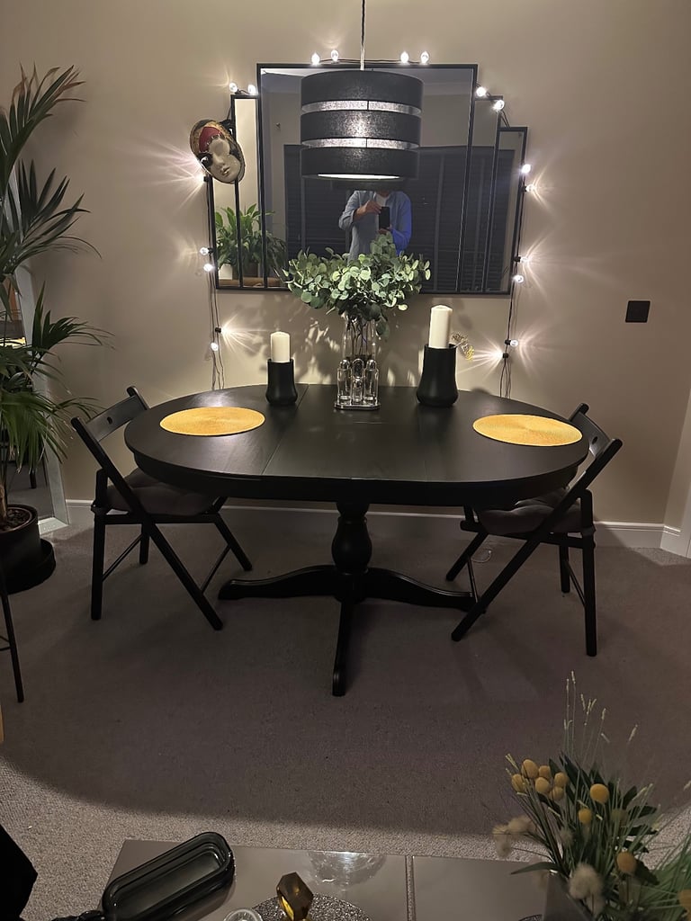 Ikea Ingatorp dining table and chairs