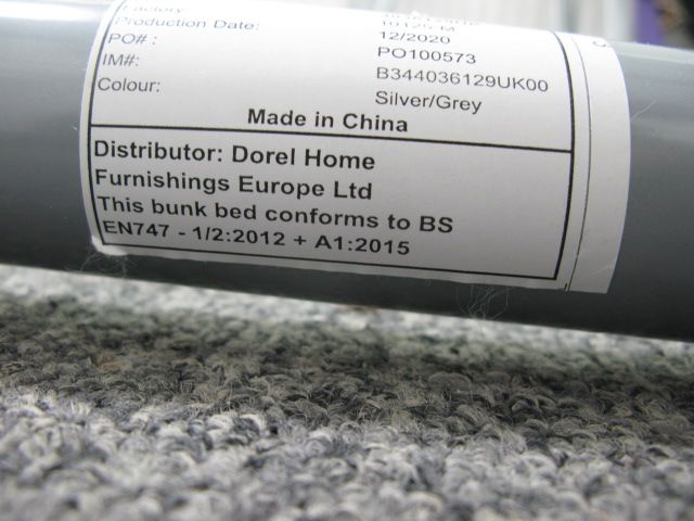 High Sleeper Bed Single Metal Bed Frame . Height from ground to the bed base is 97cm