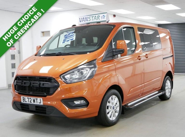 2023 TRANSIT CUSTOM 300 2.0 EBL 170 BHP SWB LIMITED AUTO CREW 5 SEATER ( NO VAT)