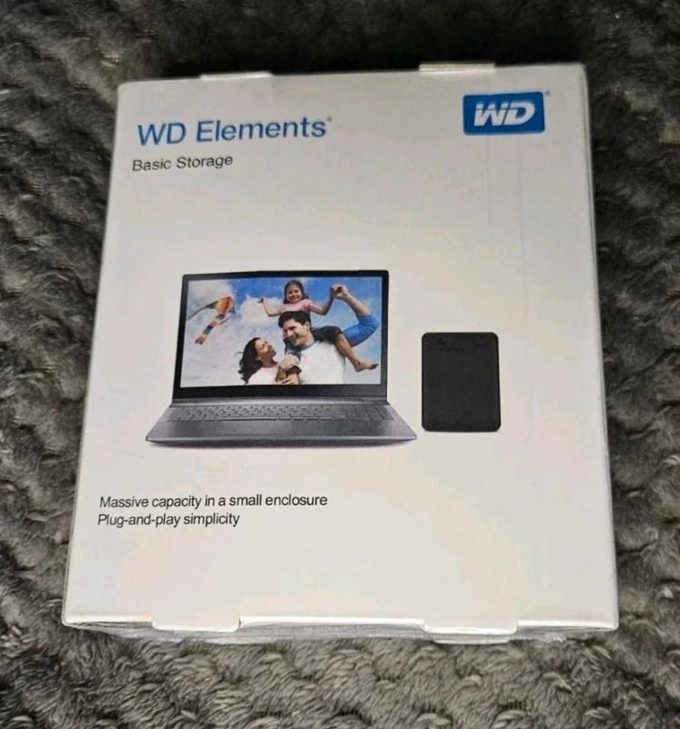 Western Digital Element Portable External Hard Drive WD 2TB Hdd Usb 3.0 Sealed