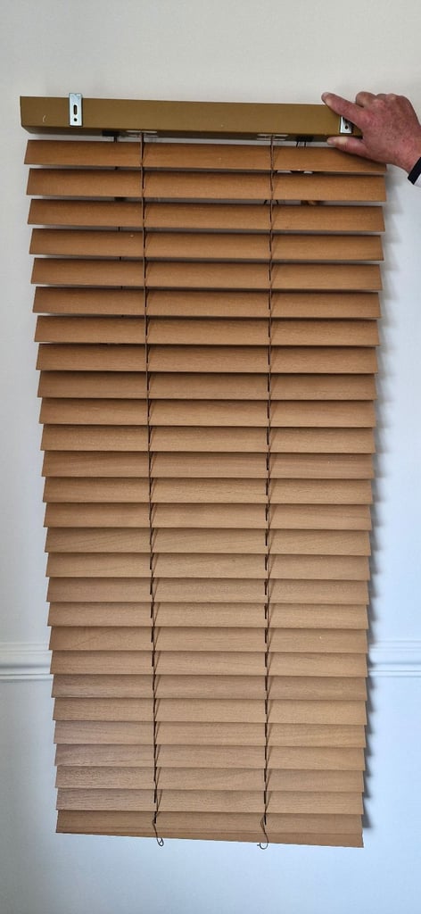 4 sets of Sunwood Branded 50mm slat, Venetian Wooden Blinds, W 60CM X D 135CM