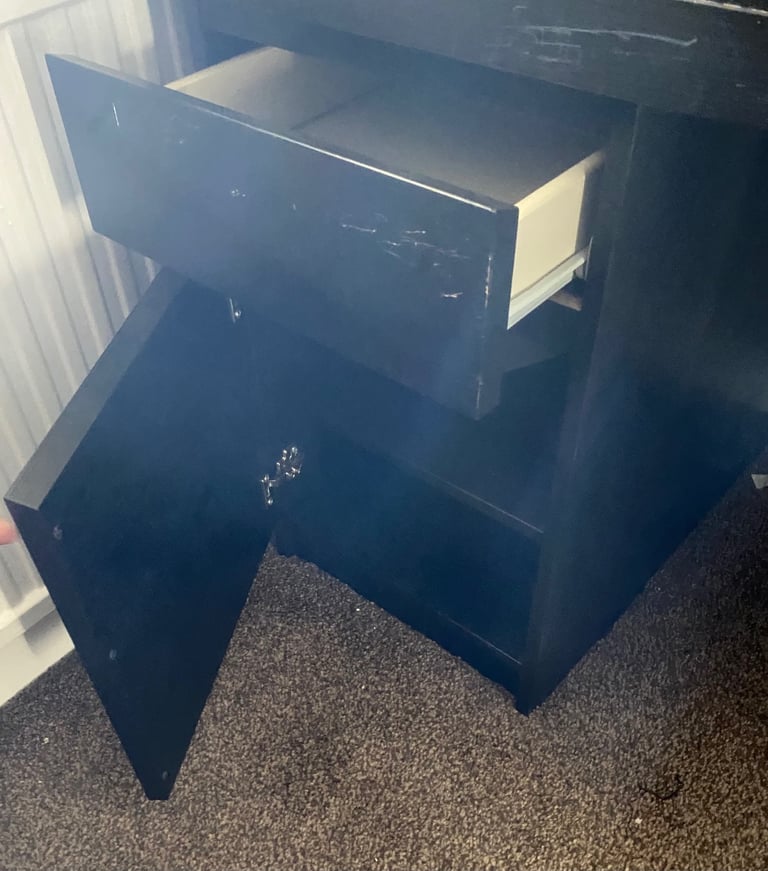 Black desk