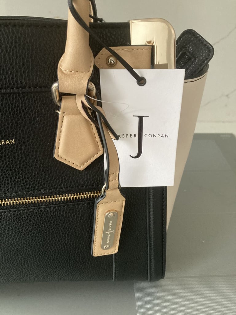 Jasper Conran black and cream hand bag