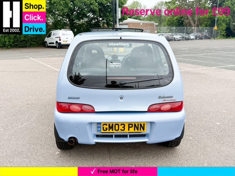 2003 Fiat Seicento 1.1 Sporting 3dr HATCHBACK Petrol Manual