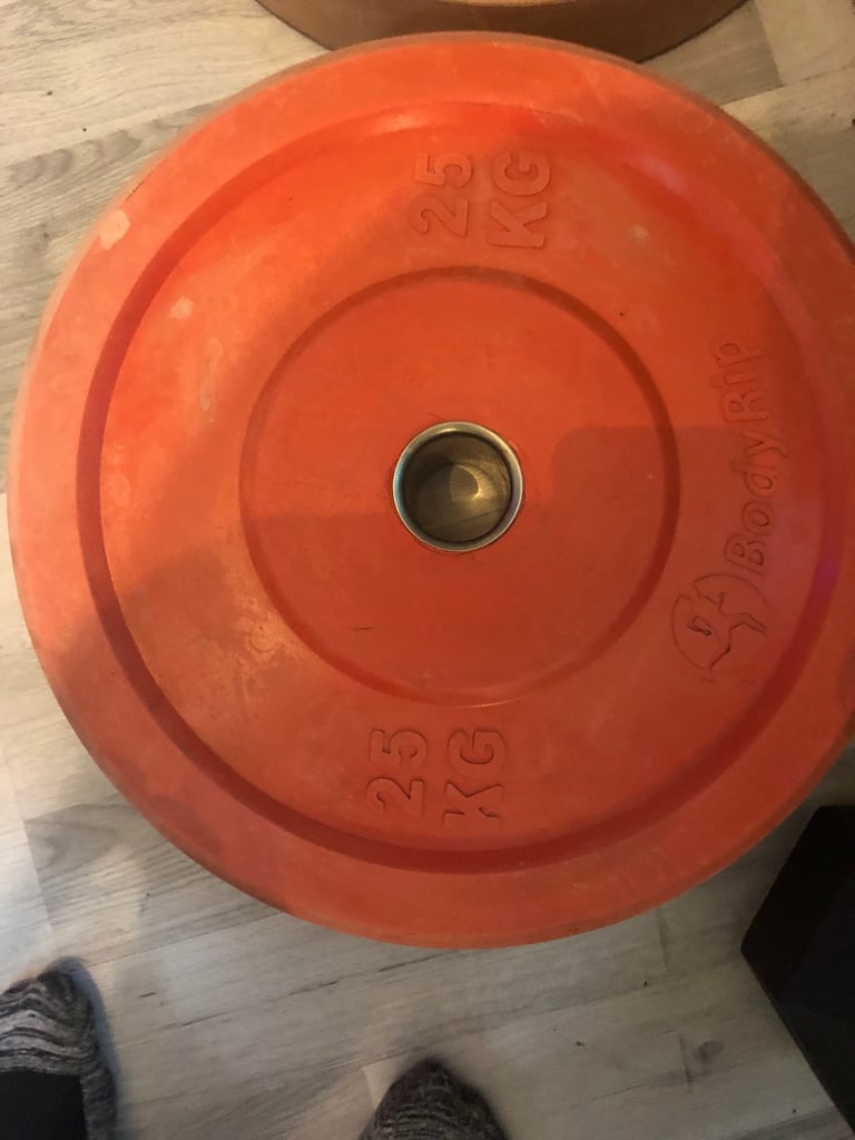 Single 25kg bumper Olympic plate 