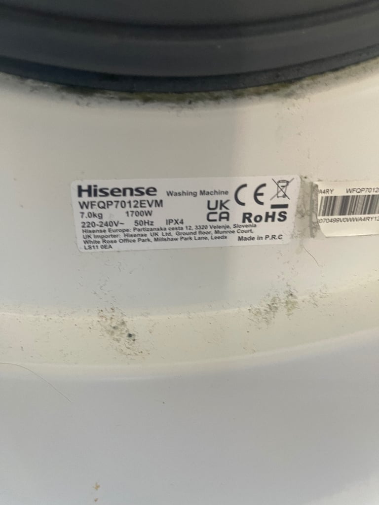 Hisense washing machine 