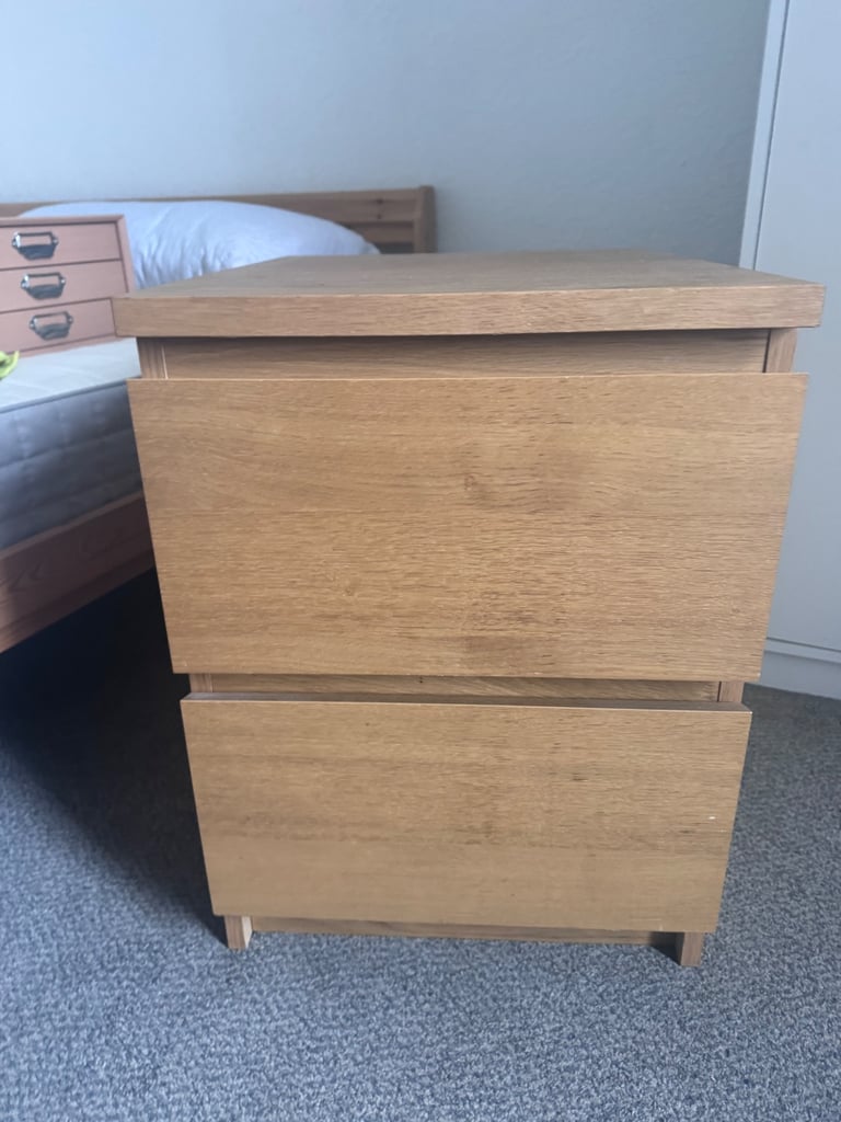 IKEA oak bedside table – great condition