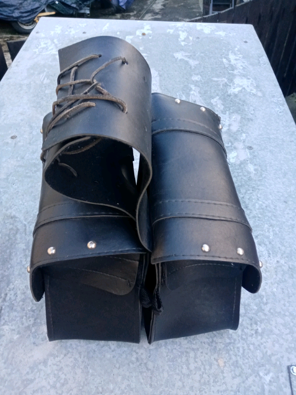 Travelcade leather saddlebag's
