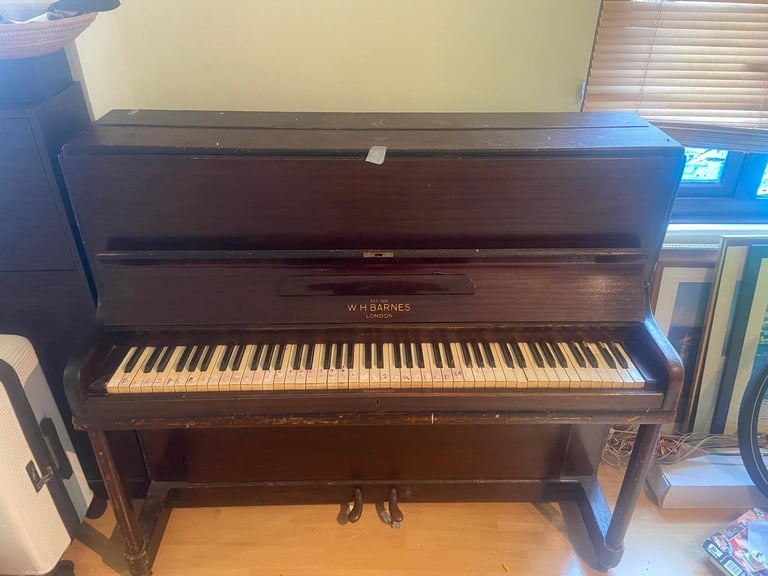 W. H. Barnes Vintage Upright Piano
