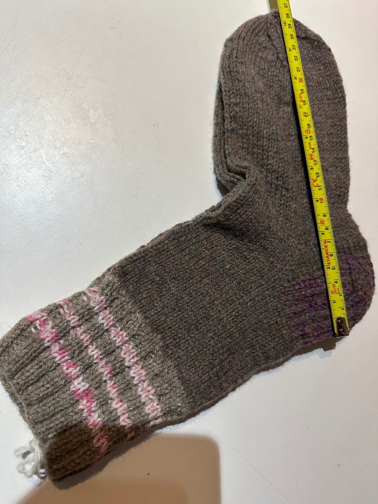 Wool knitted socks 
