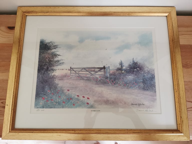 image for Dennis Morley Summer Glory Watercolour Framed, Signed & Numbered 
