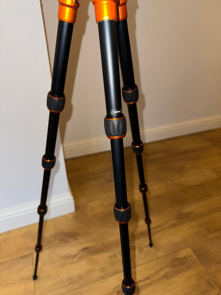 Mefoto Backpacker Travel A0350 Aluminium Tripod + Carry Bag Orange