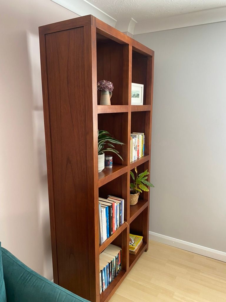 MUST SELL Solid Hardwood Shelving Unit –2m Tall