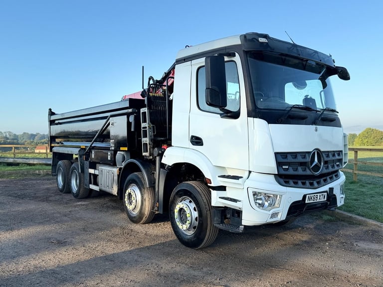 Mercedes-Benz Arocs Tipper Grab Lorry 2019 ( 69 ) Palfinger Epsilon Crane
