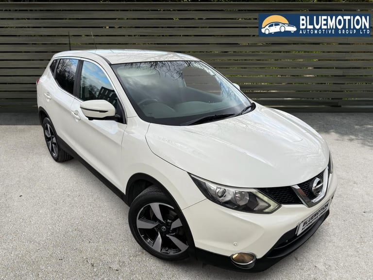 ✿2014/64 Nissan Qashqai 1.5 DCI 110 N-TEC, White, Diesel ✿FSH ✿SAT NAV✿